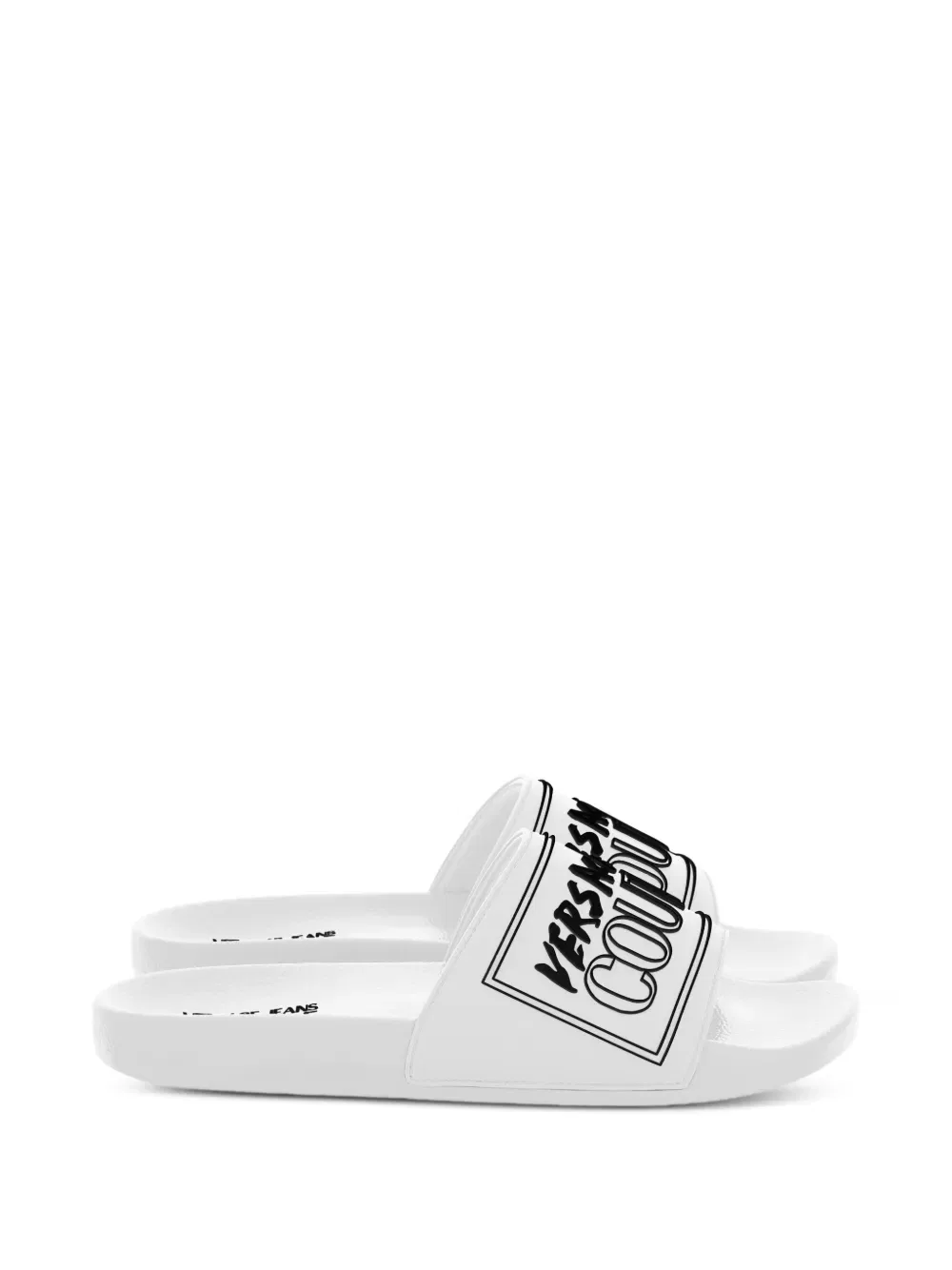 Слайды с логотипом Versace Jeans Couture, белый