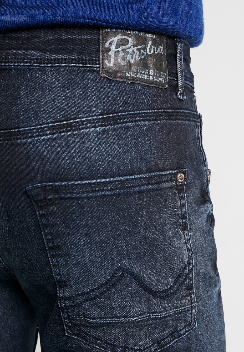 Джинсы Slim Fit SEAHAM Petrol Industries, цвет blue-black denim — фото 4