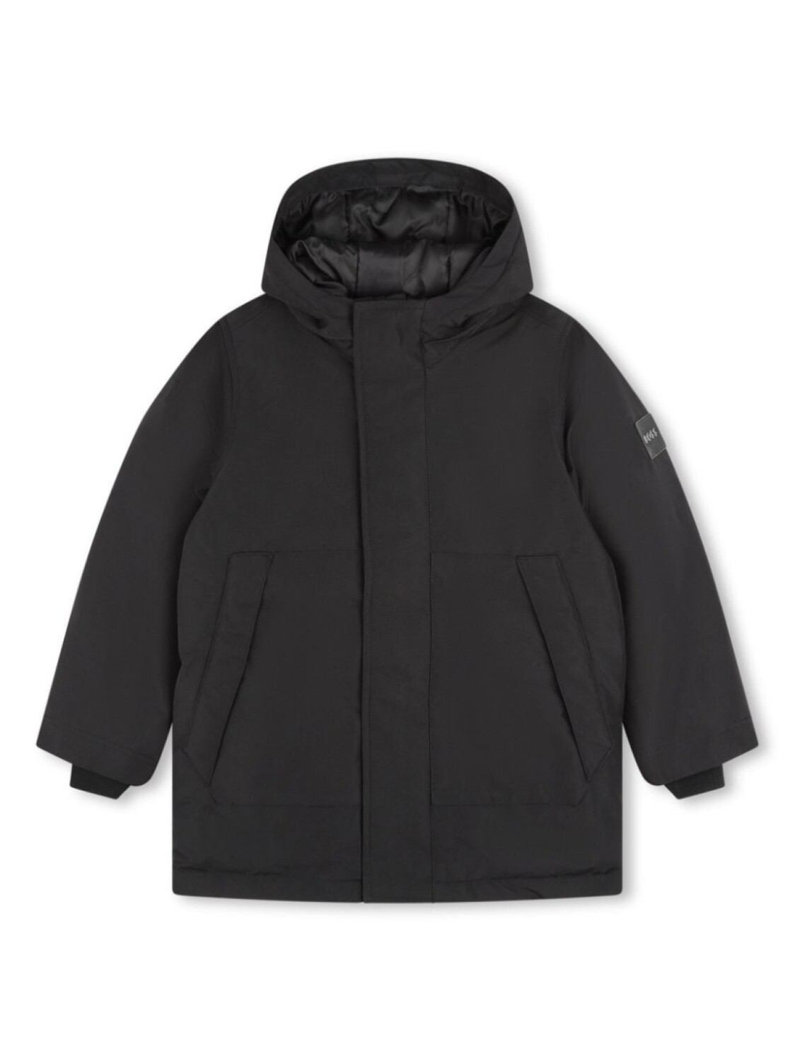 

BOSS Kidswear худи с нашивкой-логотипом, черный