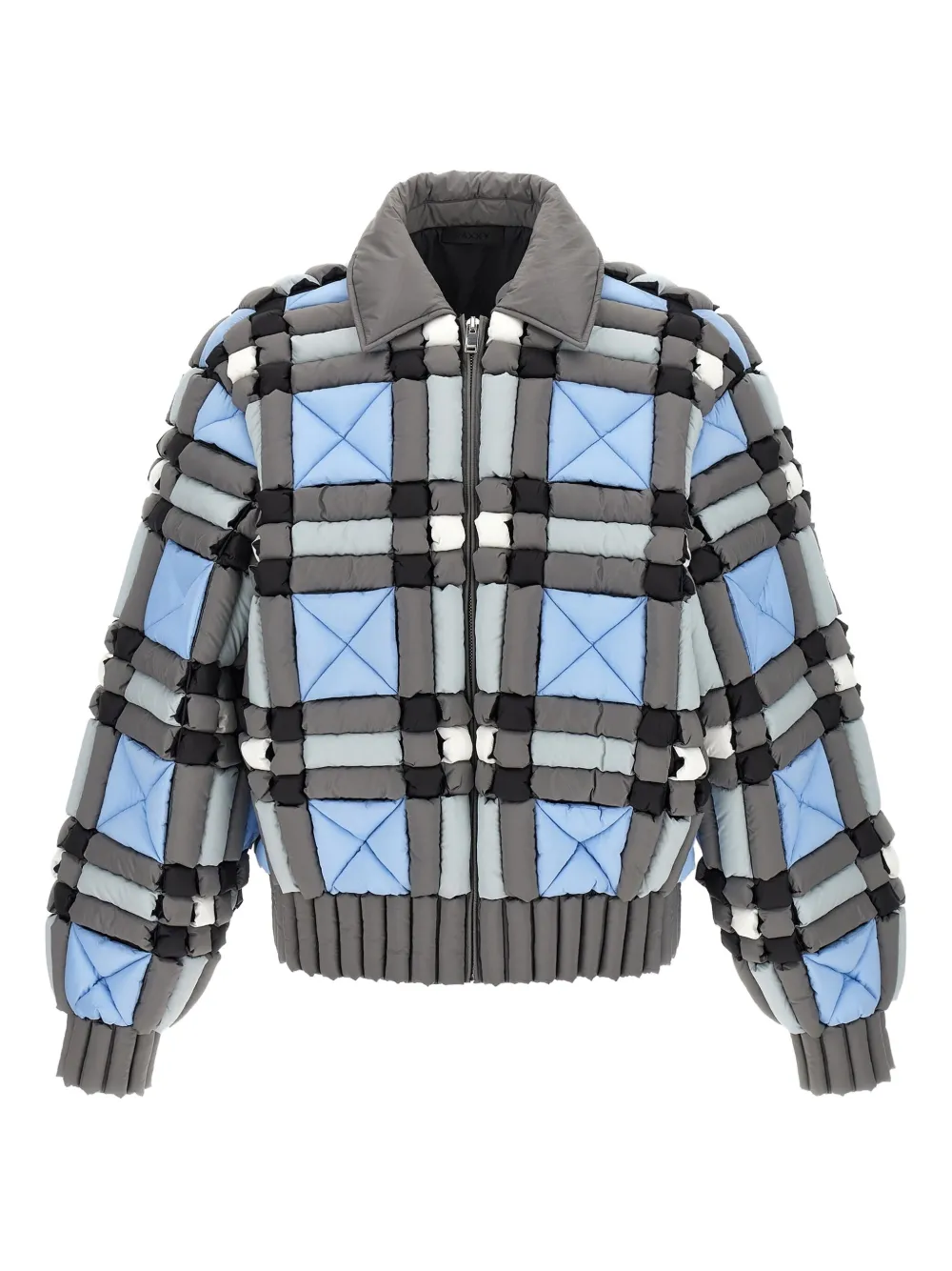 

Дутый пуховик с 3D-эффектом RAXXY, серый