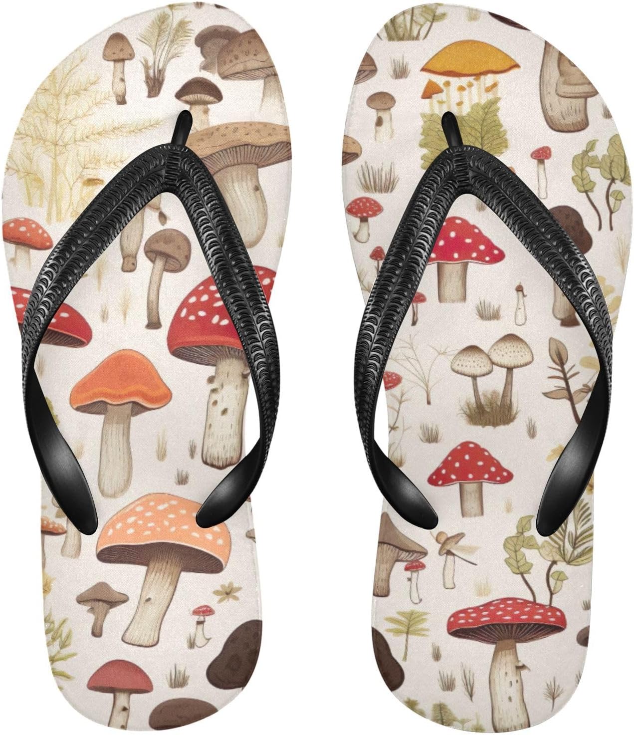 

Милые шлепанцы в форме грибочка, пляжные летние повседневные сандалии для женщин и мужчин, тапочки для душа, размер XS Kfbe, Mushroom