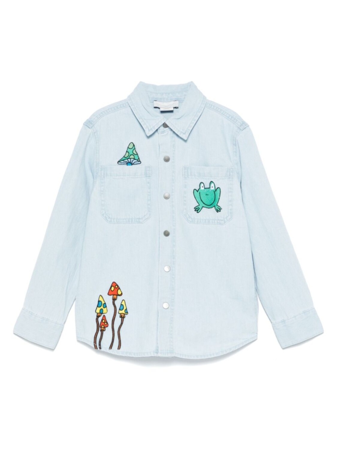 

Рубашка с вышитым мотивом Stella McCartney Kids, синий