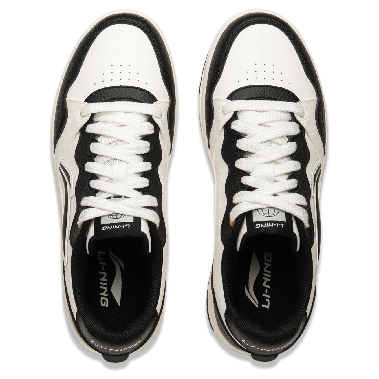 Кроссовки LINING Tianji Soft Skateboarding Shoes Men Low-top White/Black, белый/черный — фото 4