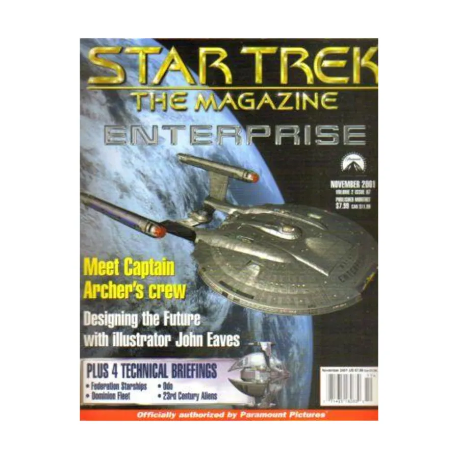 

Журнал Vol. 2, #7 "Meet Captain Archer's Crew, Technical Briefings - Odo, Dominion Fleet", Star Trek - The Magazine