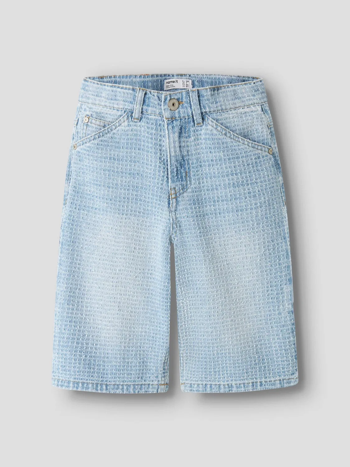 Брюки с широкими штанинами Name It, Blue — фото 3