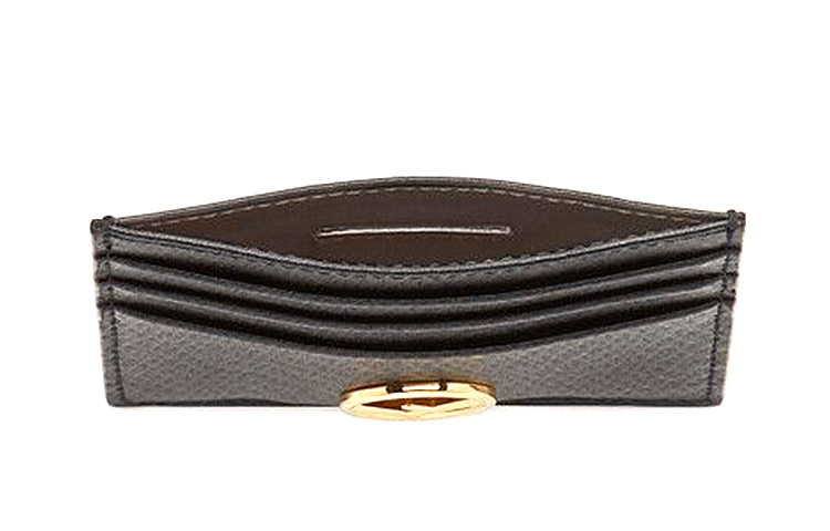 FENDI Кардхолдер Calfskin для женщин, черный — фото 4