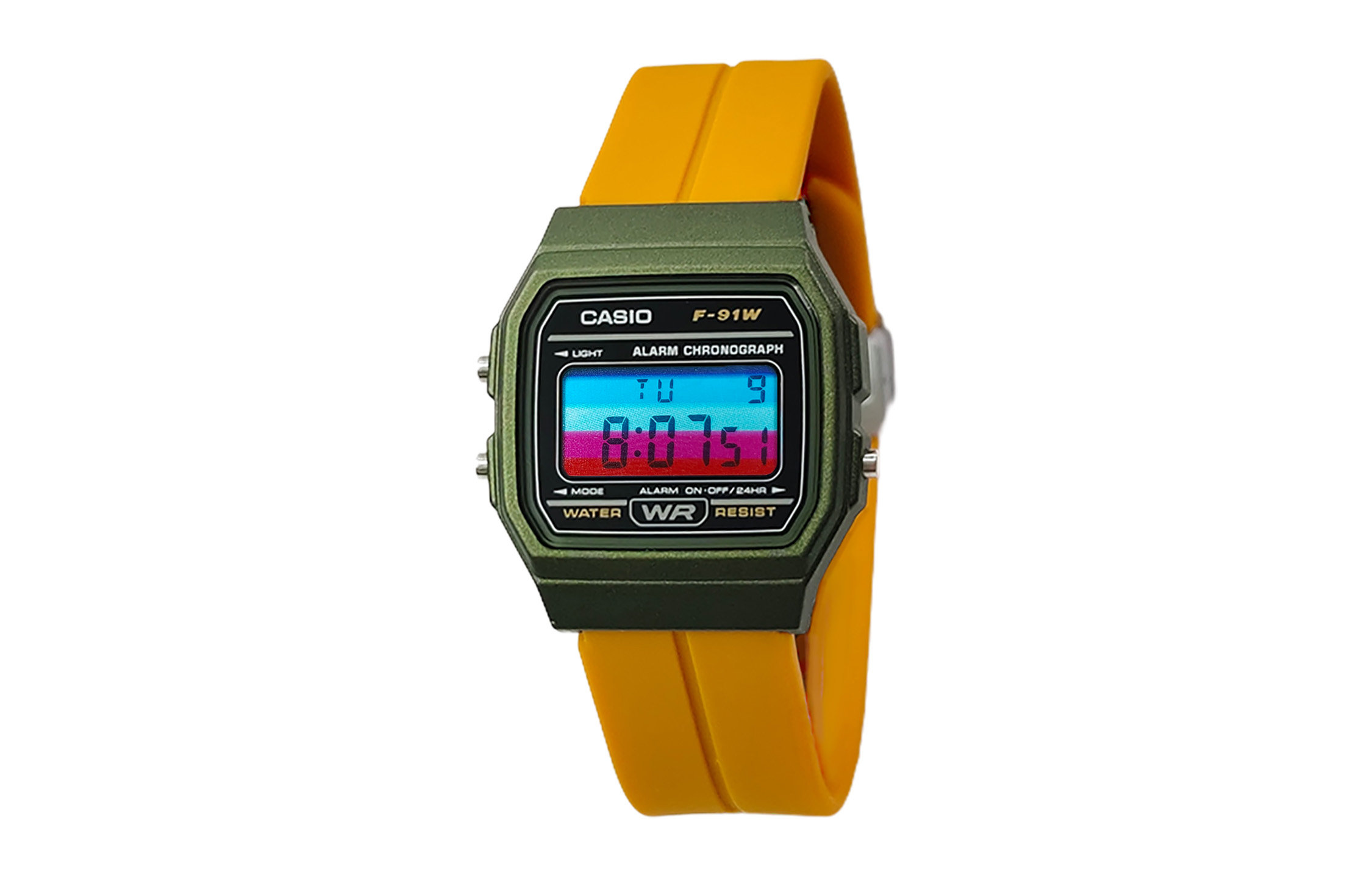 

CASIO Кварцевые часы Retrofit Series с силиконовым ремешком, мужские часы с черным циферблатом