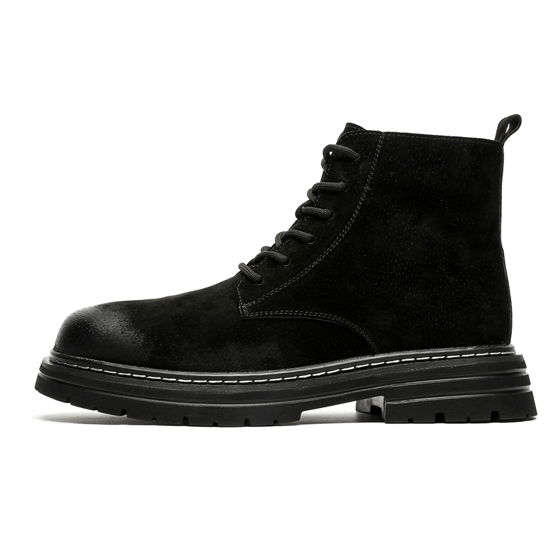 

Короткие мужские ботинки Martin до середины голени ZHENRAN, Black