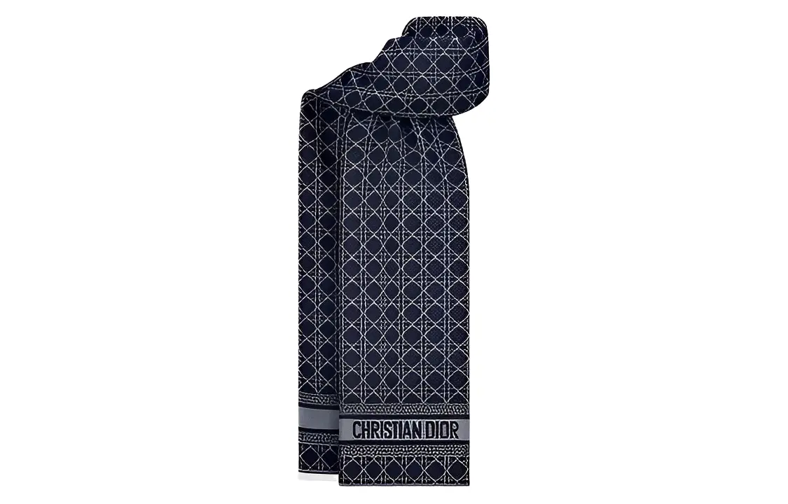 

DIOR Вязаный шарф женский, Blue