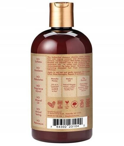 Медовый шампунь Манука и масло махура. Shea Moisture — фото 4