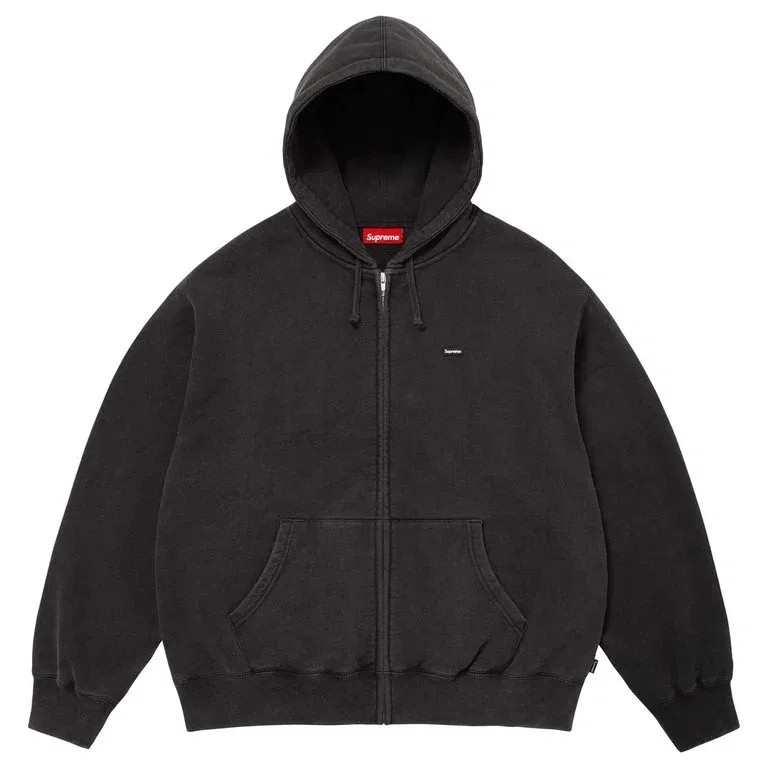 Толстовка на молнии с капюшоном Small Box, унисекс, SS26 WEEK6 Supreme, Black