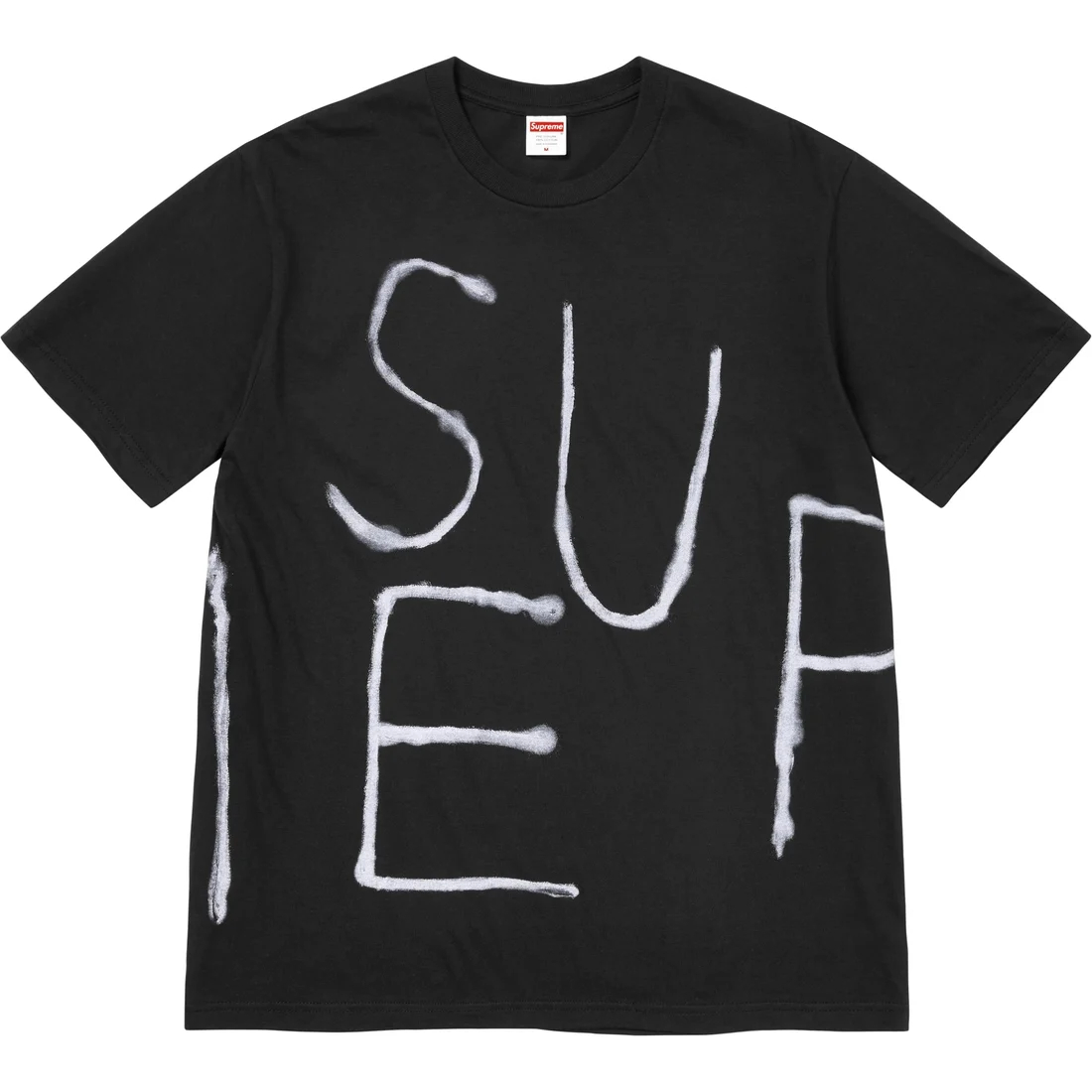 Расписанная футболка Supreme, белый — фото 3