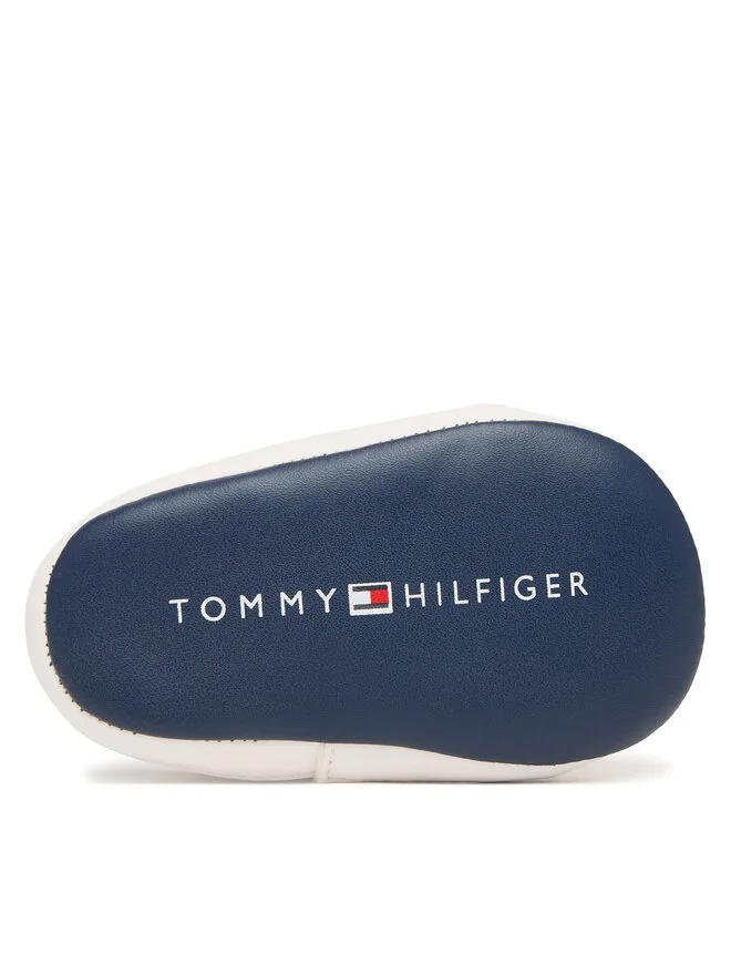 Tommy Hilfiger Низкие кроссовки на липучке T0B9-34328-1582 белые — фото 4