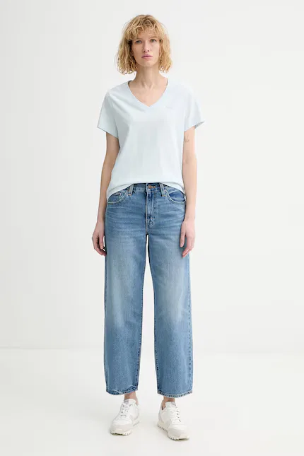 Джинсы свободные багги Dad Levi's, синий — фото 2