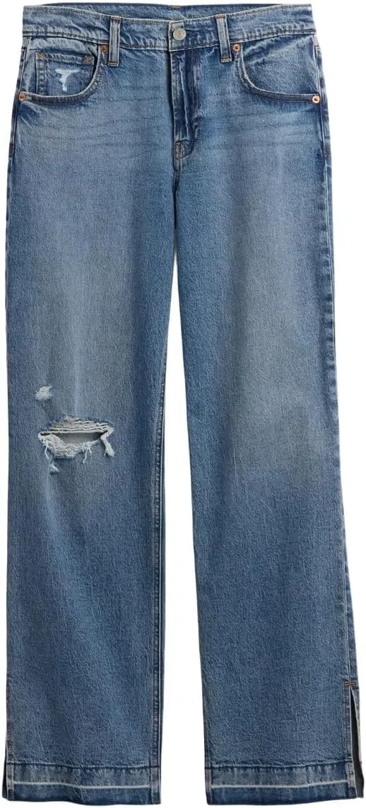 Джинсы GAP 90's Low Rise Loose, Destroy Medium Wash