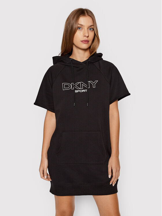 

Трикотажное платье обычного кроя Dkny Sport, черный