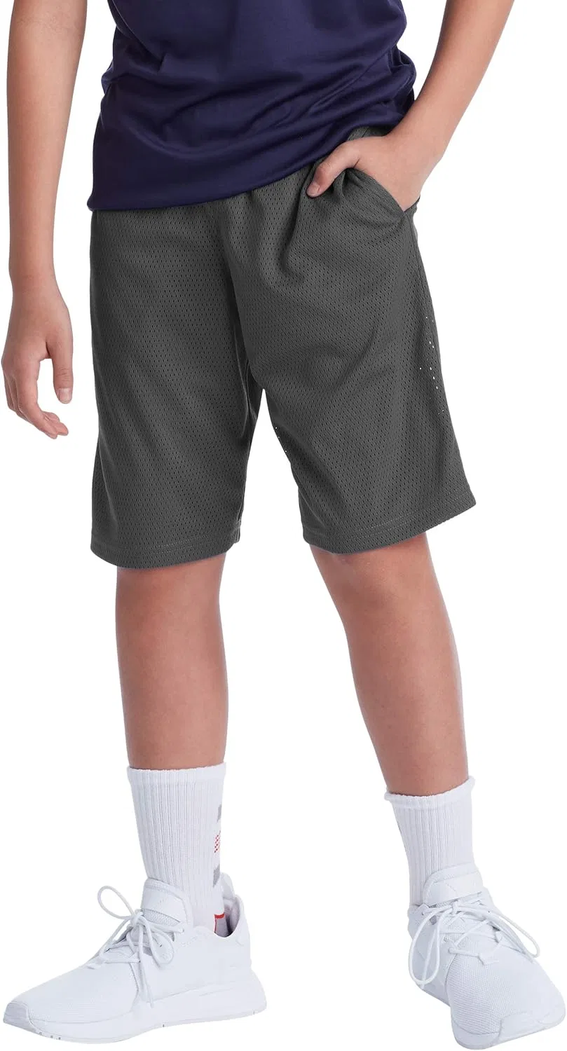 Детские шорты C9 Champion Boys C9 Core Mesh Shorts - длина внутреннего шва 9 дюймов, Charcoal