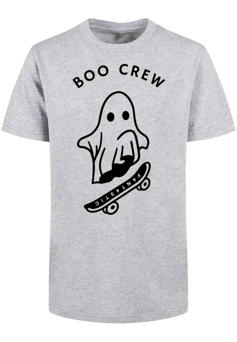 

Футболка F4NT4STIC "Boo Crew Halloween", принт, серый