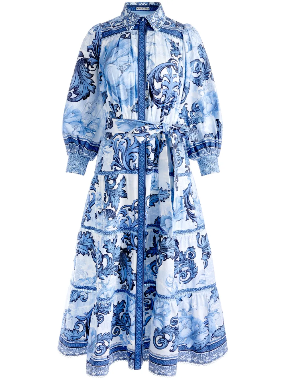 

Платье миди Geneva alice + olivia, нейтральный