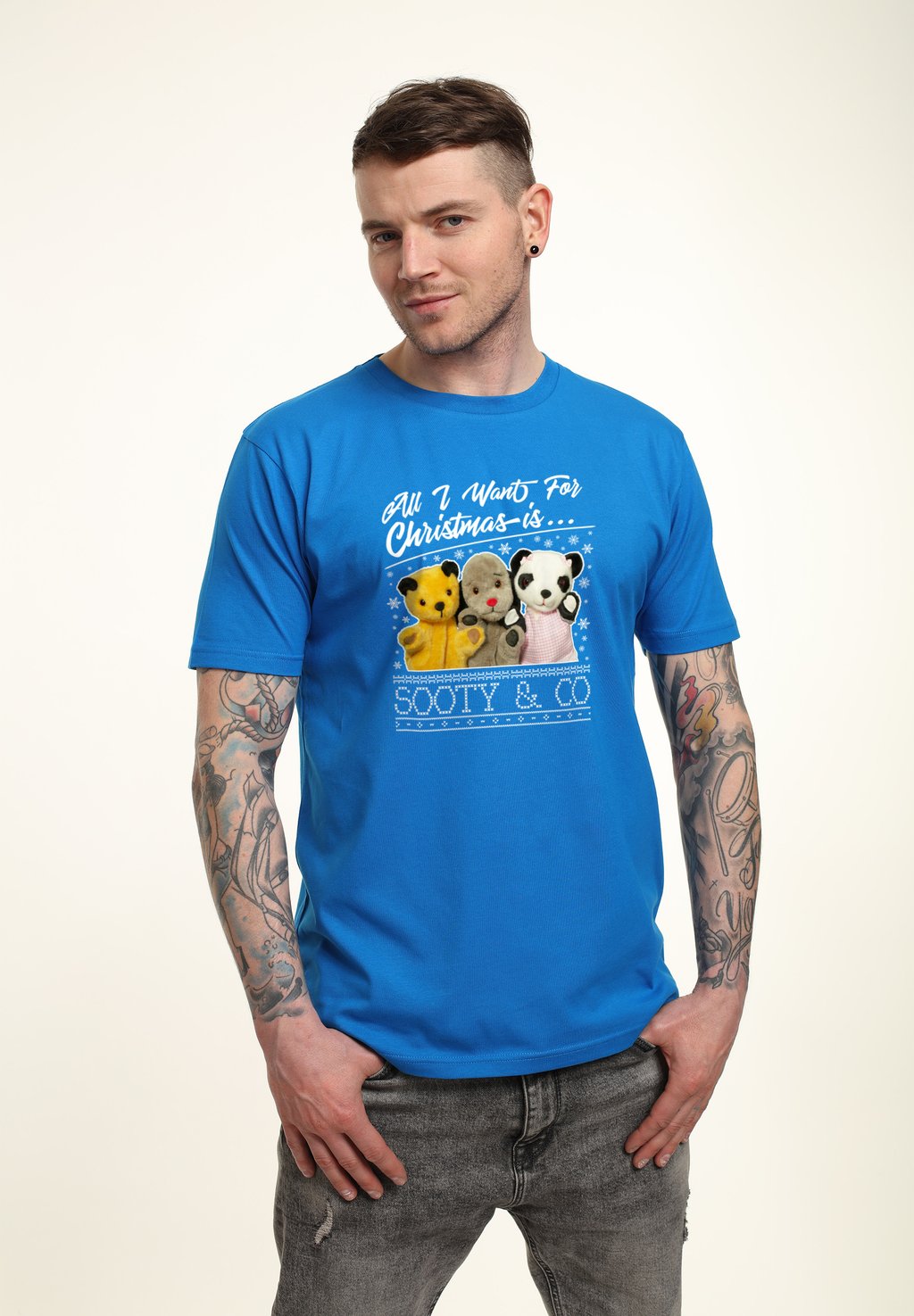 

Футболка с принтом SOOTY CHRISTMAS ALL I WANT FOR IS AND CO Henry Tiger, цвет Royal Blue