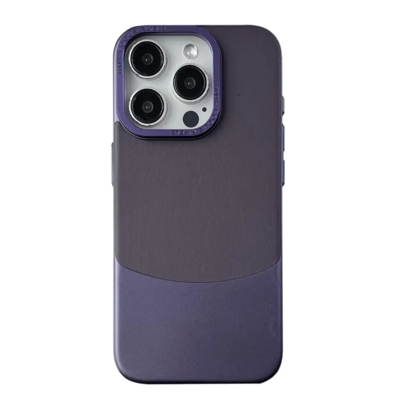 

Чехол для телефона Baohuguang Bao Huguang, White sand silver|nappa pattern all-inclusive PC splicing veneer