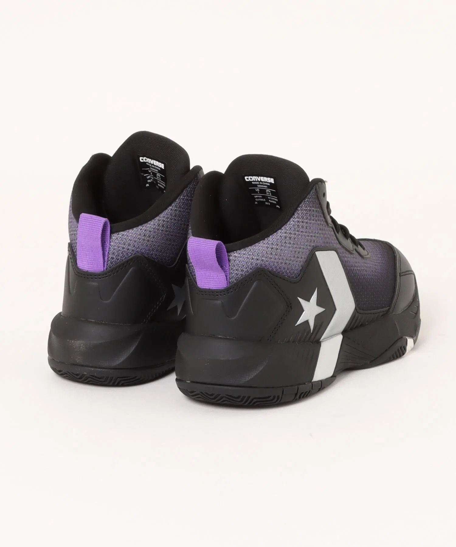 Детские баскетбольные кроссовки CONVERSE VICSTAR MID красно-белые — фото 2