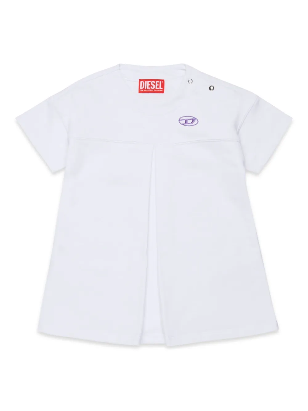 

Флисовое платье Oval D Diesel Kids, белый