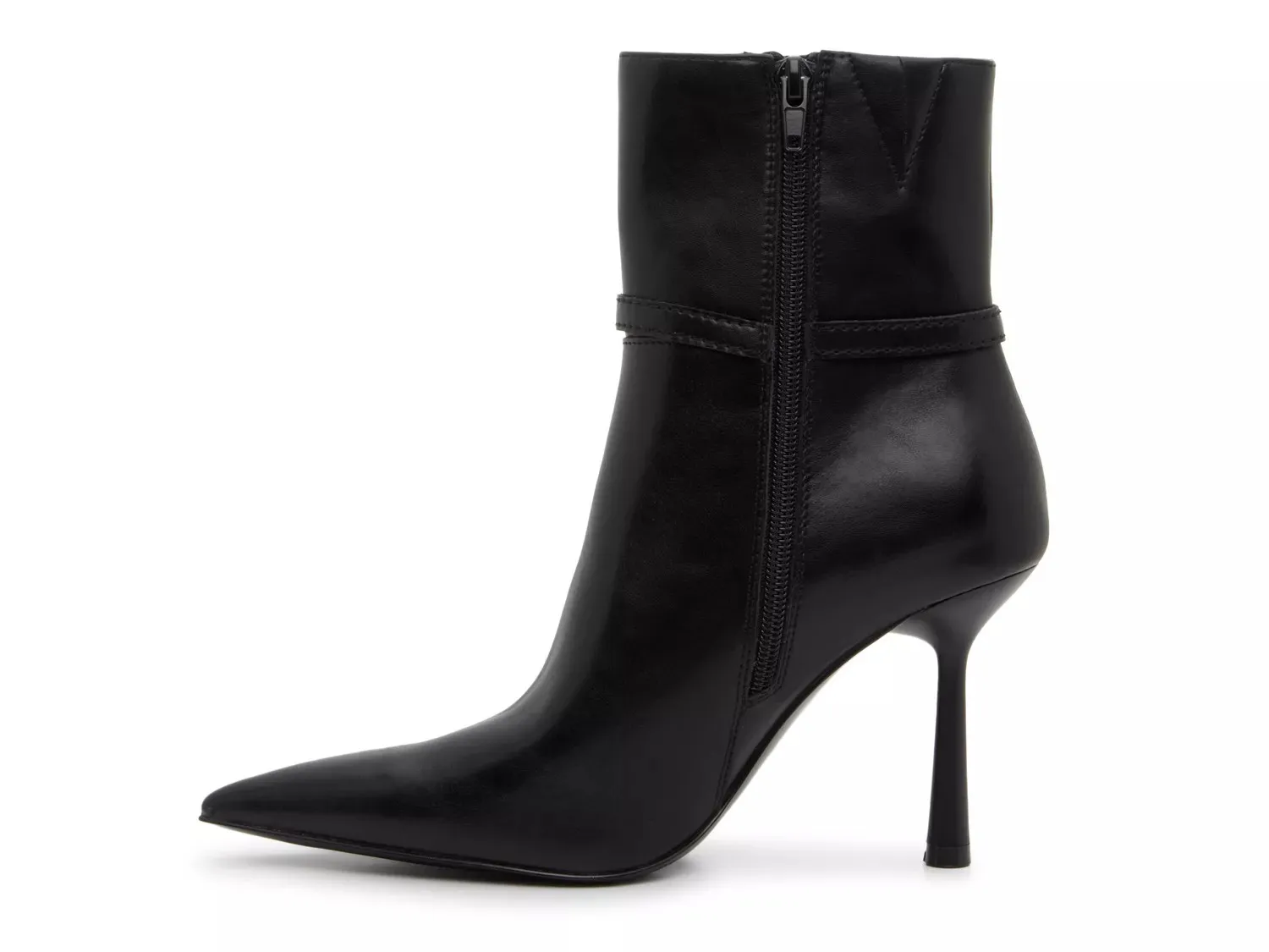 Ботинки женские Steve Madden Carolina на тонком каблуке, черный — фото 3