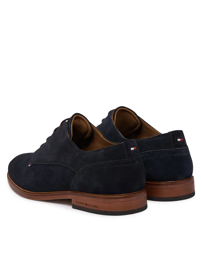 Tommy Hilfiger Замшевые туфли Hilfiger FM0FM05776 темно-синего цвета — фото 3