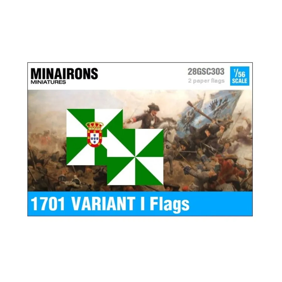 

Португальские флаги образца 1701 года, вариант 1, War of Spanish Succession - Decals & Flags (1:56)