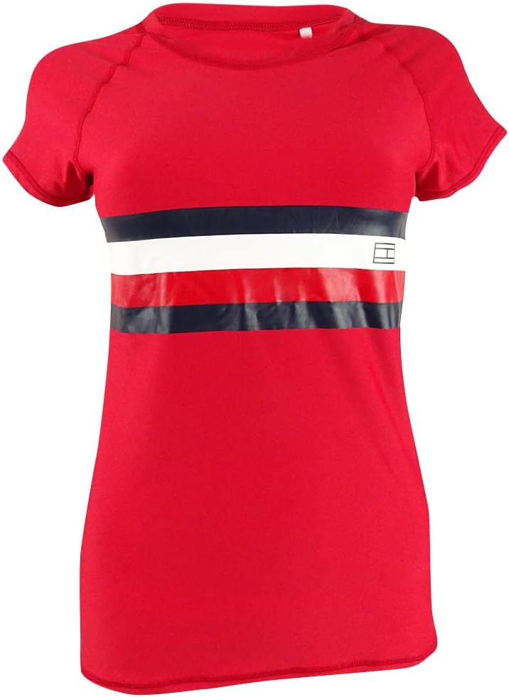 

Женский купальник-рашгард с короткими рукавами и логотипом Tommy Hilfiger, Scarlet