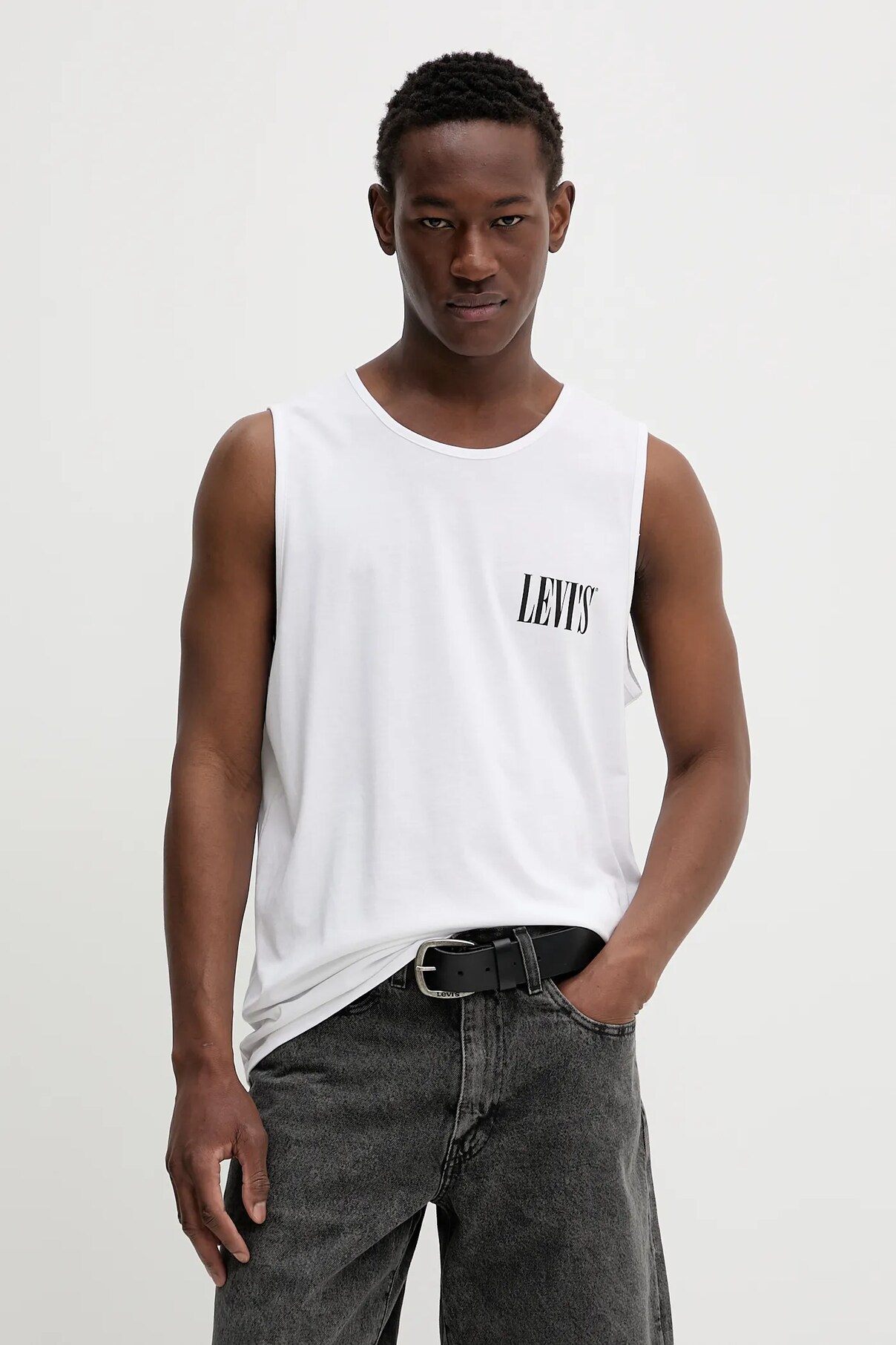 

Футболка из хлопка с рисунком в виде мотоцикла Levi'S, белый