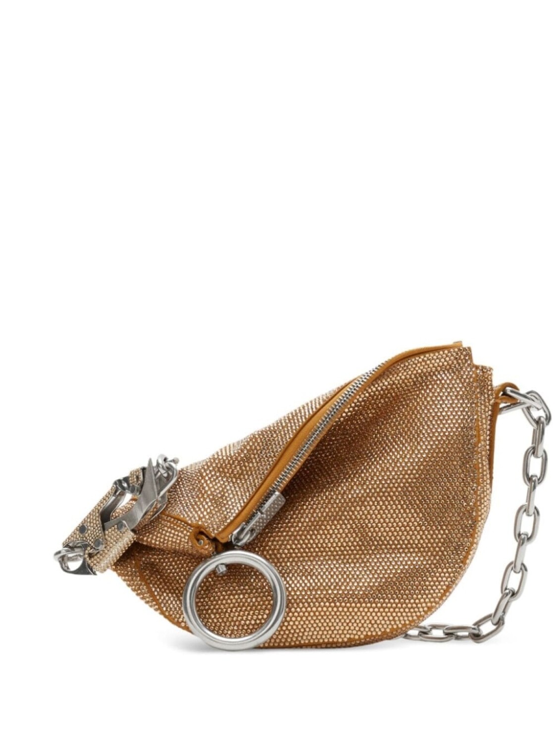 

Мини-сумка Burberry Knight с заклепками, коричневый