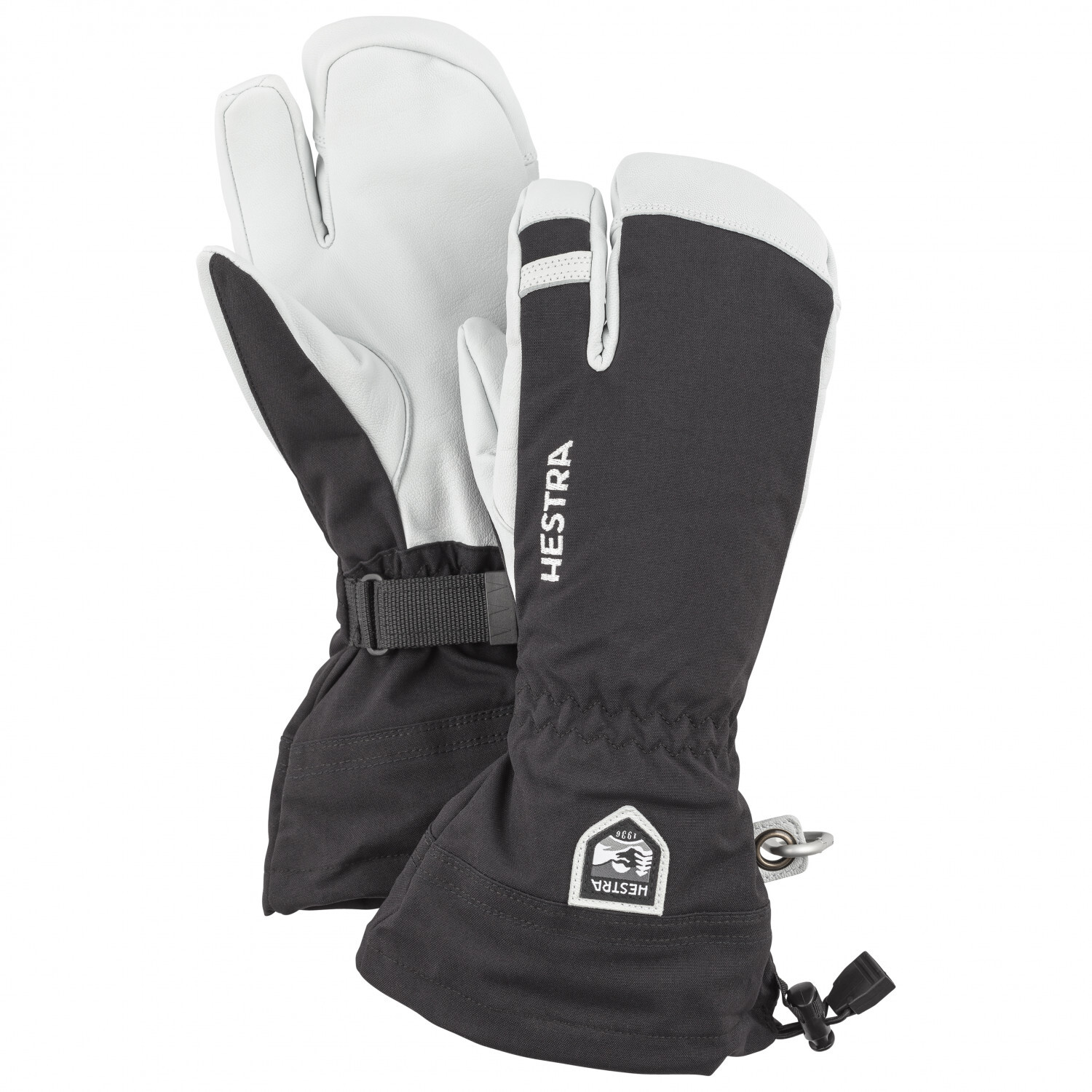 

Перчатки Hestra Army Leather Heli Ski 3 Finger, черный