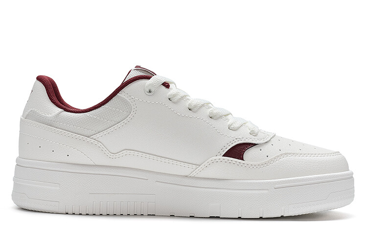 Кроссовки XTEP Skateboarding Shoes Men Low-top Sail White/Team Red, белый — фото 2