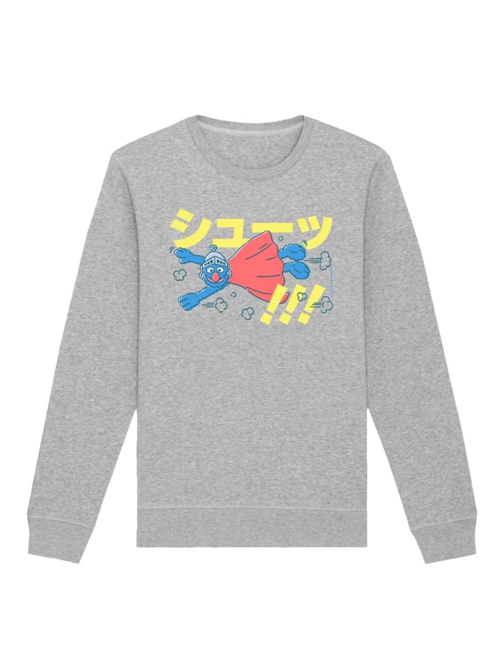 

Толстовка F4NT4STIC Sweatshirt Sesamstraße Supergrobie, пятнистый серый