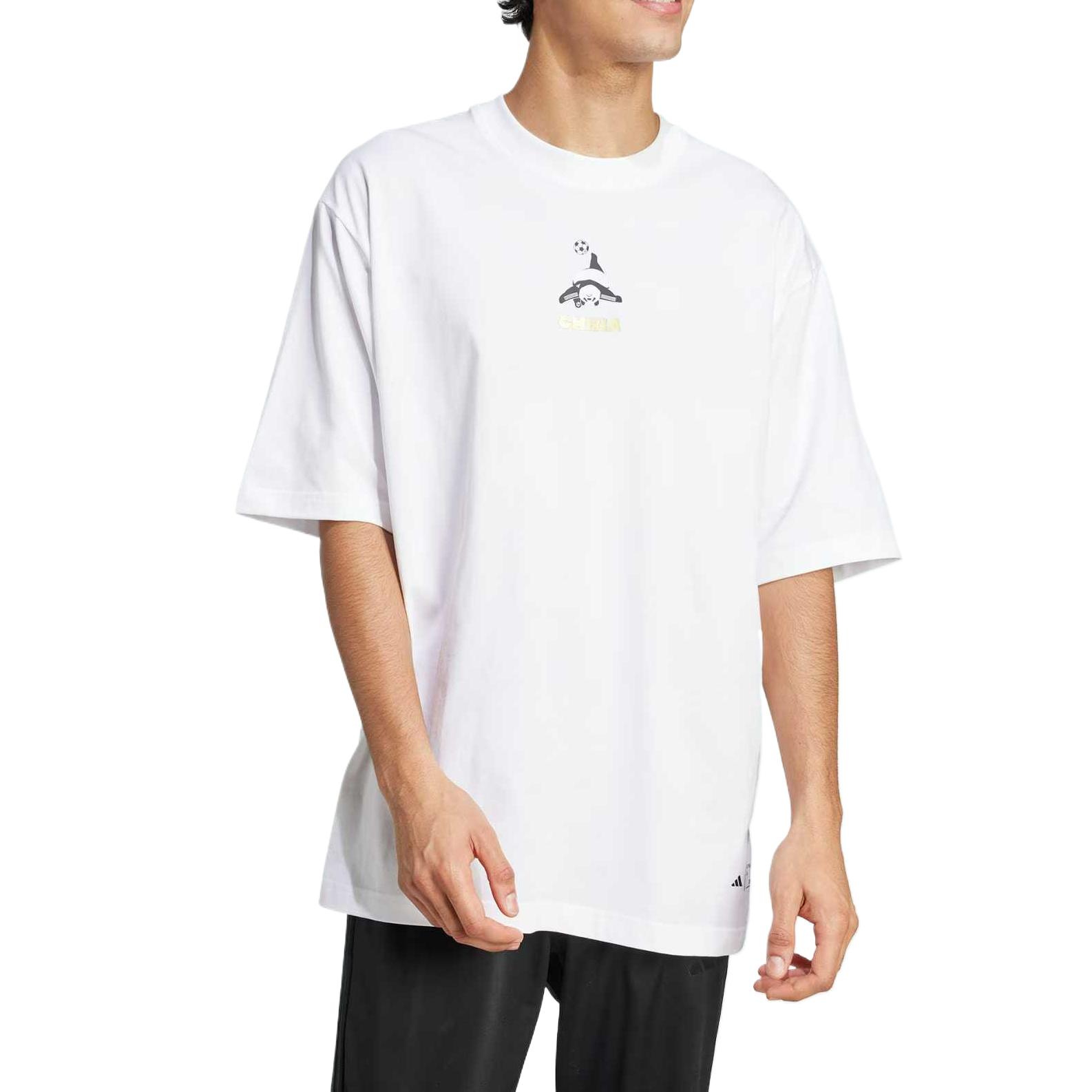Adidas Футболка M PANDA GOAL T Unisex белая — фото 4