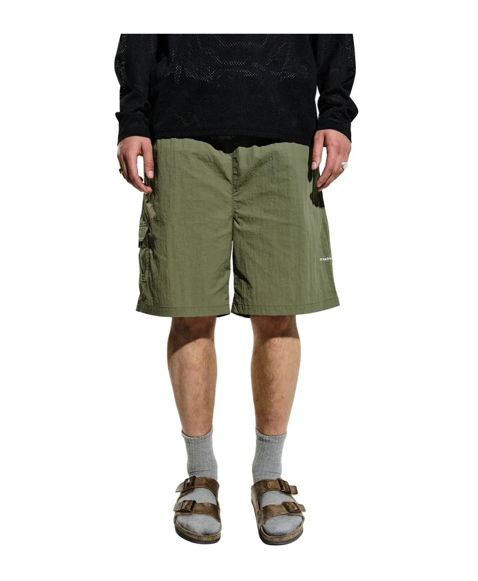 

Зеленые рабочие шорты, легкие и функциональные. Pop Trading Company, зеленый