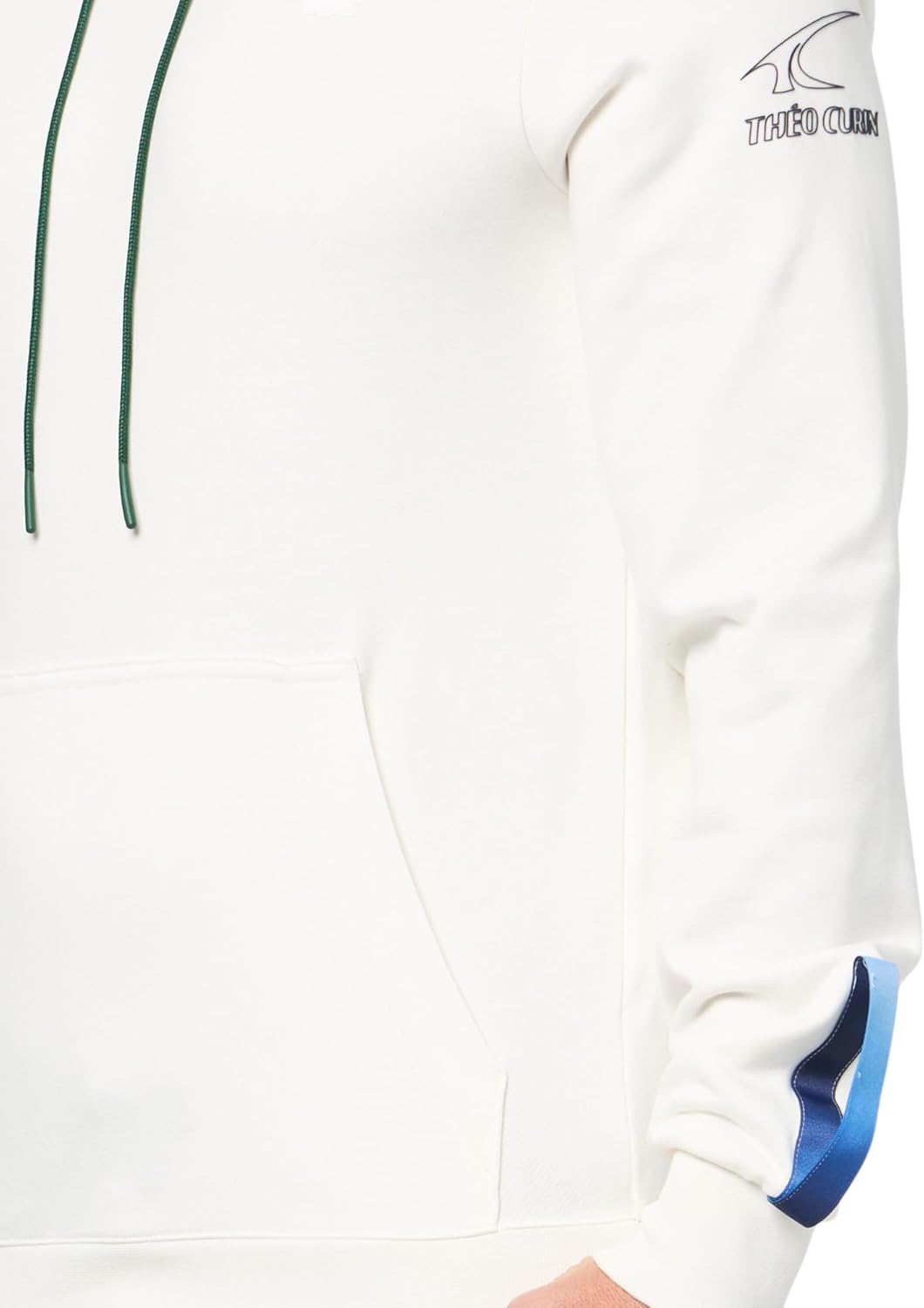 Lacoste мужская толстовка с капюшоном Theo Curin расслабленного кроя, Flour/Navy Blue/Green — фото 3