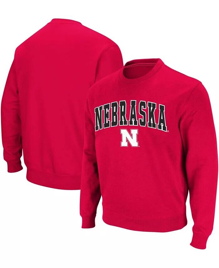 

Мужская толстовка-пуловер Nebraska Huskers Arch & Logo Colosseum, красный