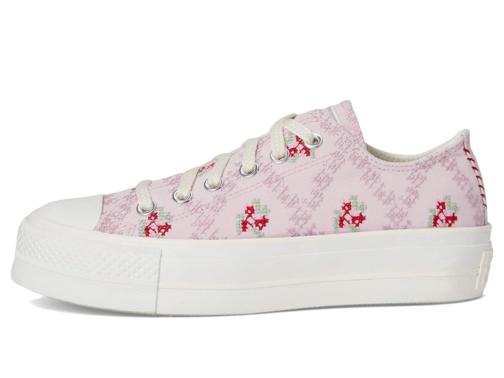 Кроссовки Converse Chuck Taylor All Star Low-Top Lift Platform Sneaker, Summit Pink/Vintage White/Egret — фото 4
