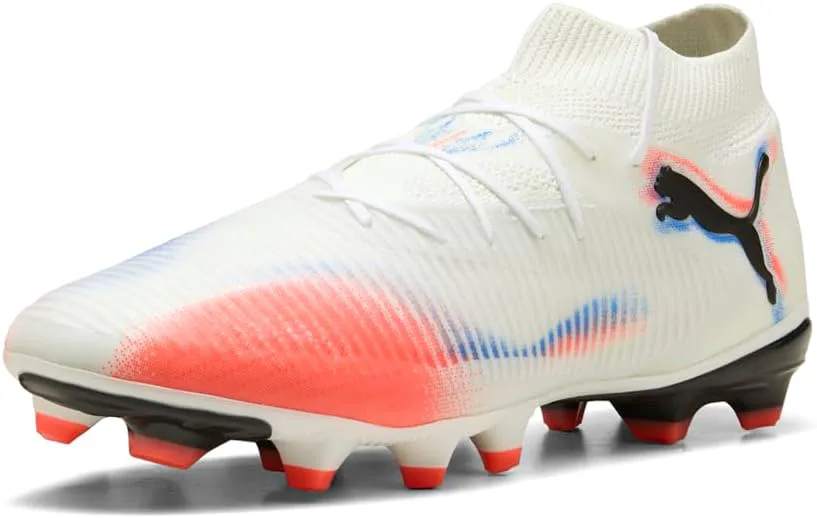 Футбольные бутсы Puma Men's Future 8 Pro для твердого и искусственного покрытия, белый/черный/красный — фото 2