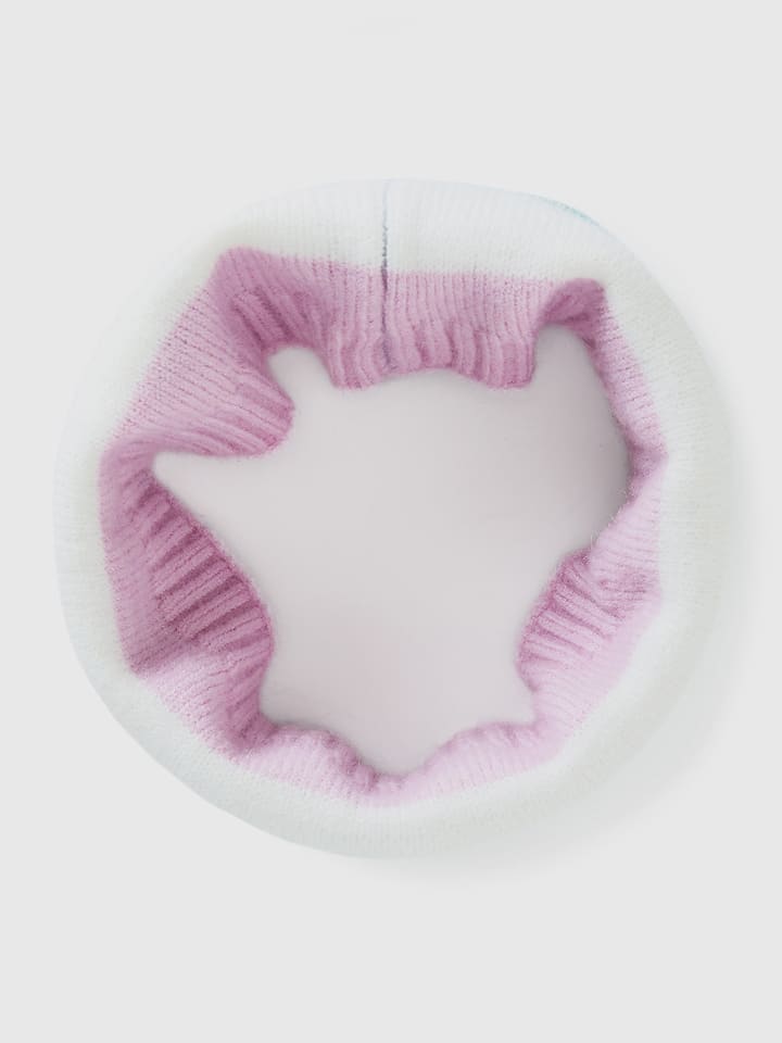 

Benetton Шарф-петля розового/бирюзового/голубого цвета