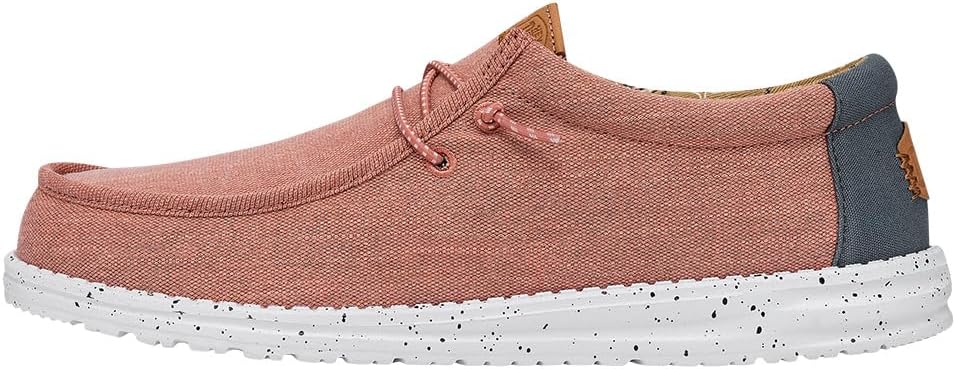 

Мужские слипоны HEYDUDE Wally из стирного канваса, удобные и легкие, красный