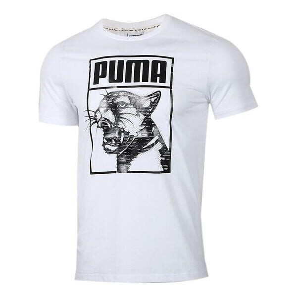 

Футболка graphic tee box logo living series short sleeve white Puma, белый