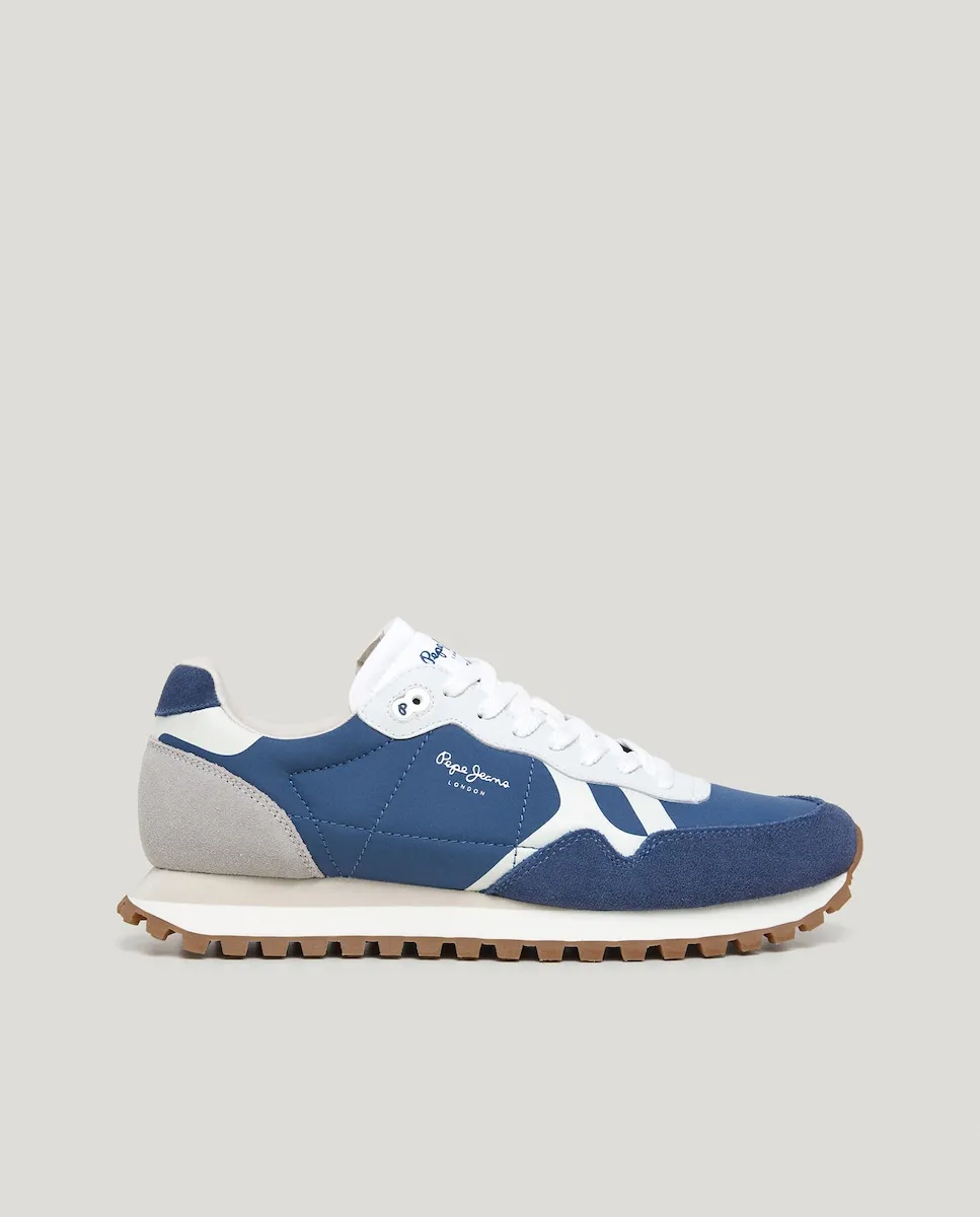 

Мужские кроссовки с замшевыми деталями Pepe Jeans, синий