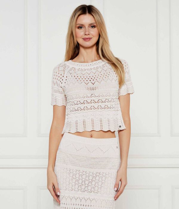 

Свитер Cropped fit Marc Cain, желтый