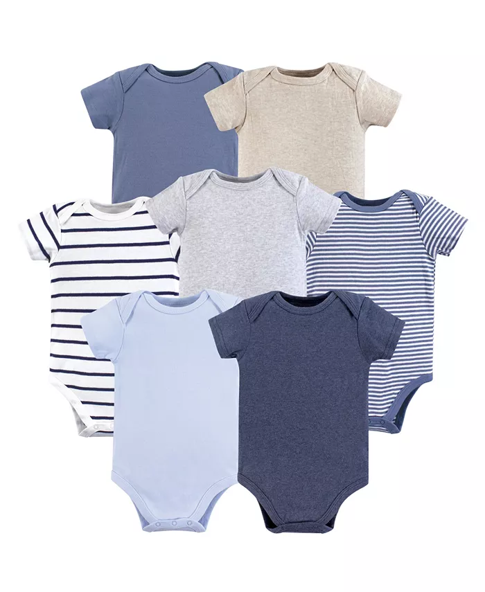 

Боди для мальчиков из хлопка, 7 штук Hudson Baby, синий