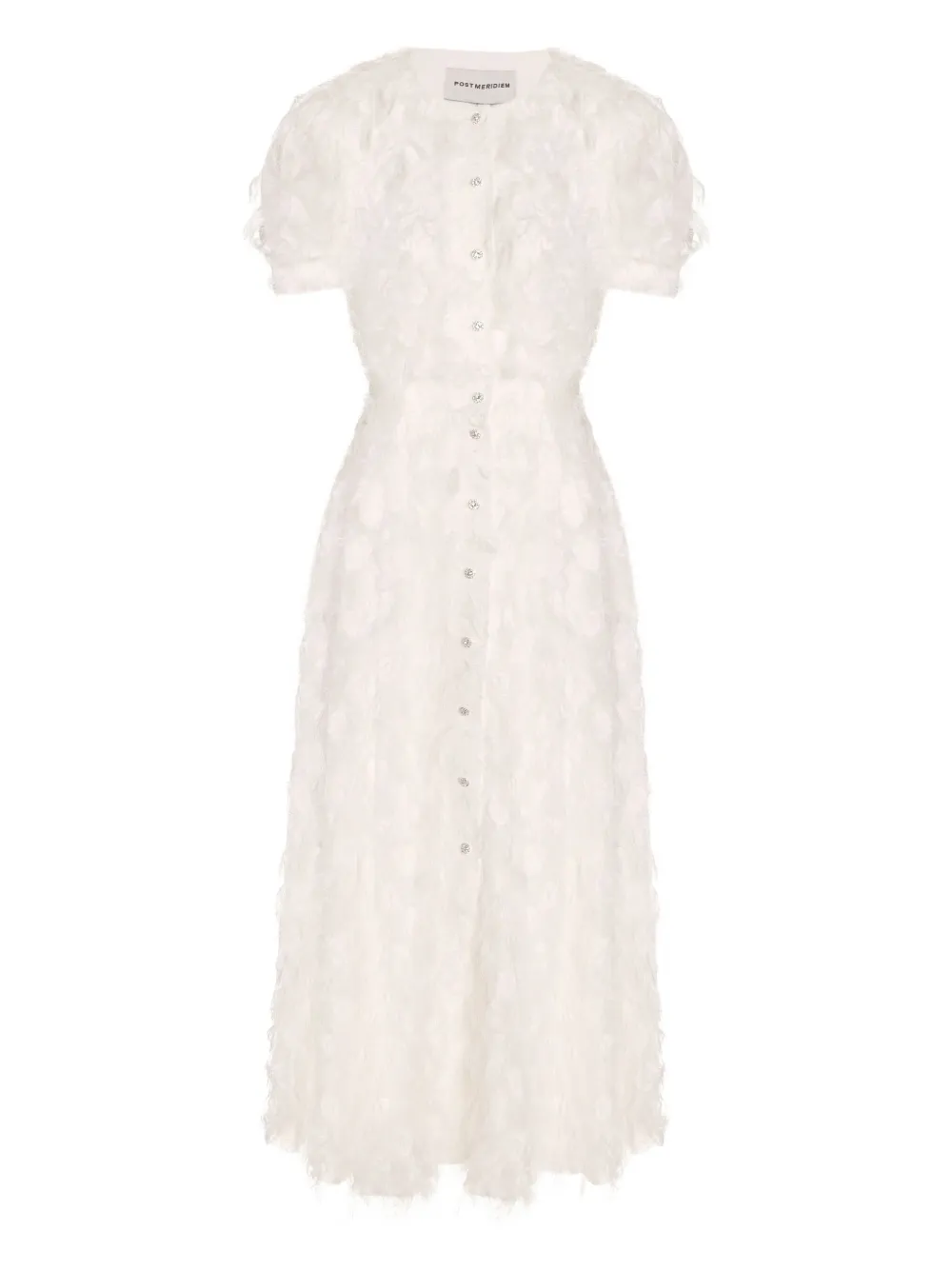 

Платье миди на пуговицах Post Meridiem, нейтральный