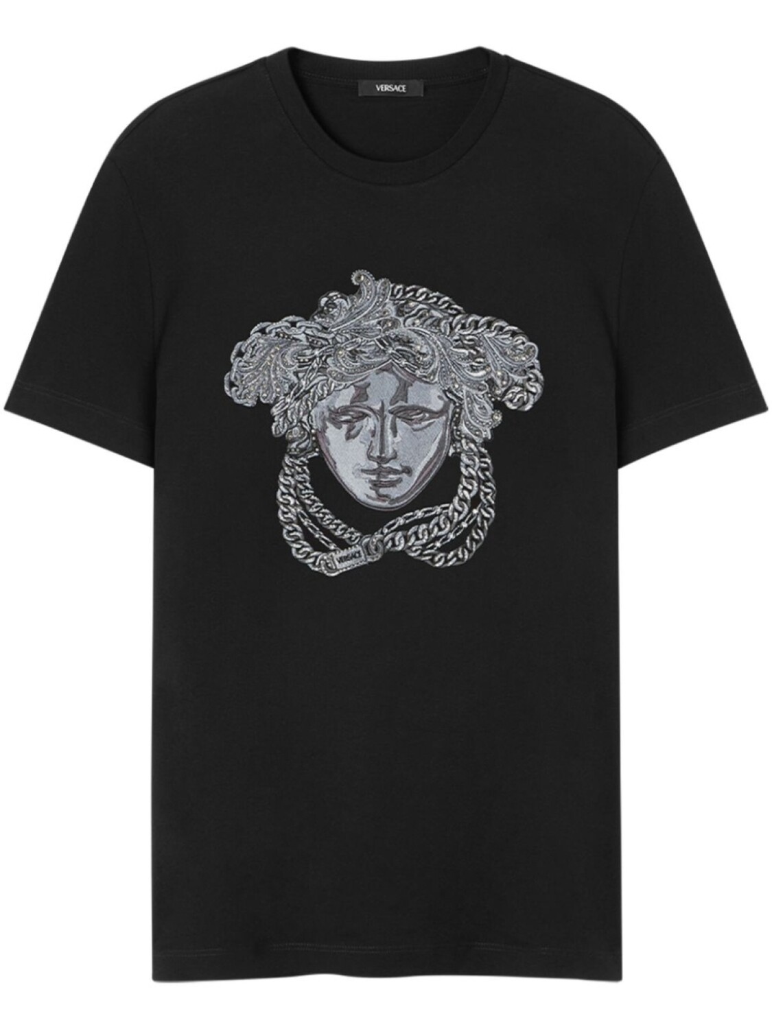 

Футболка с изображением головы Медузы от Versace, черный